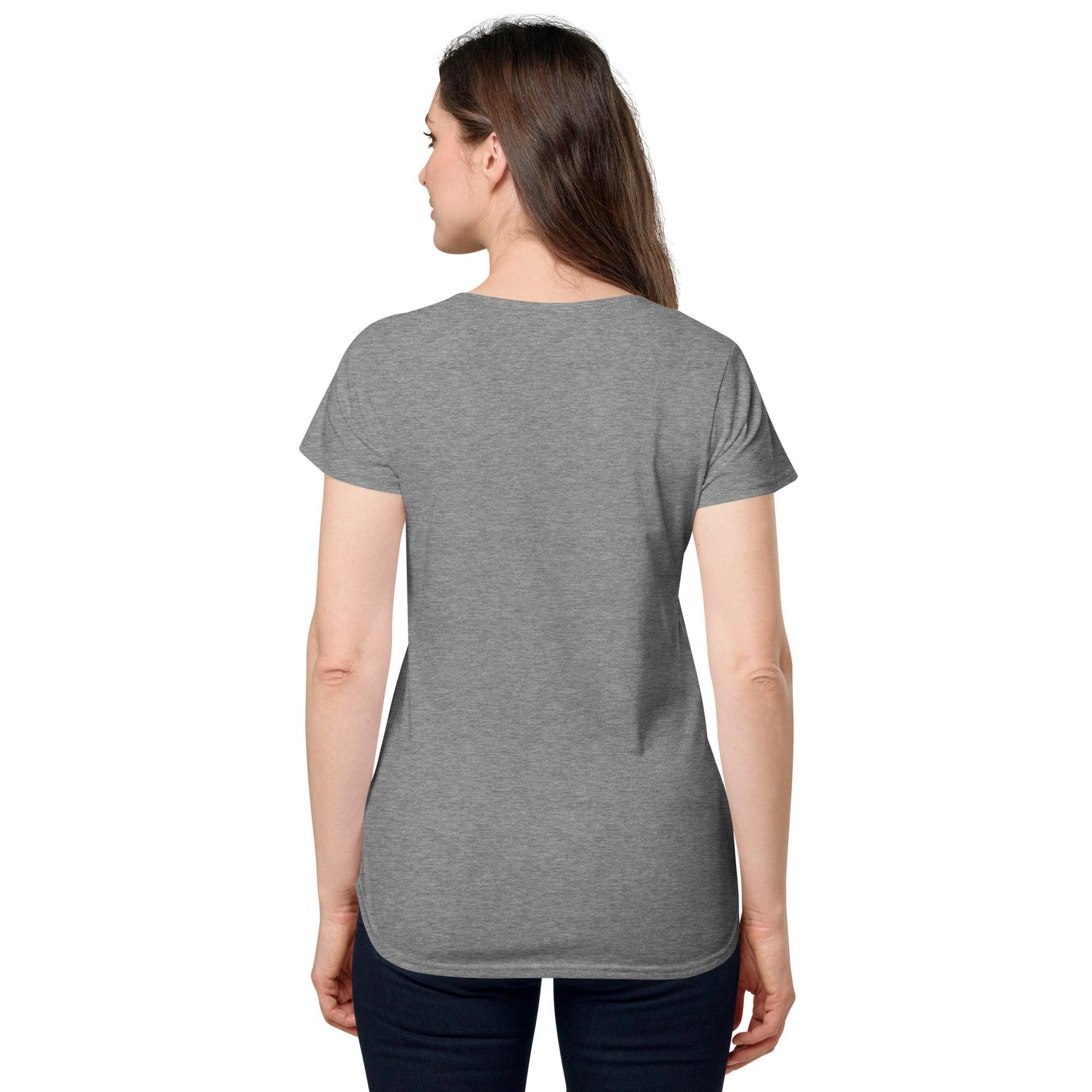 Women’s round neck tee with logo in 2 places - Lost Manly Shop