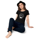 Women’s round neck tee with logo in 2 places - Lost Manly Shop