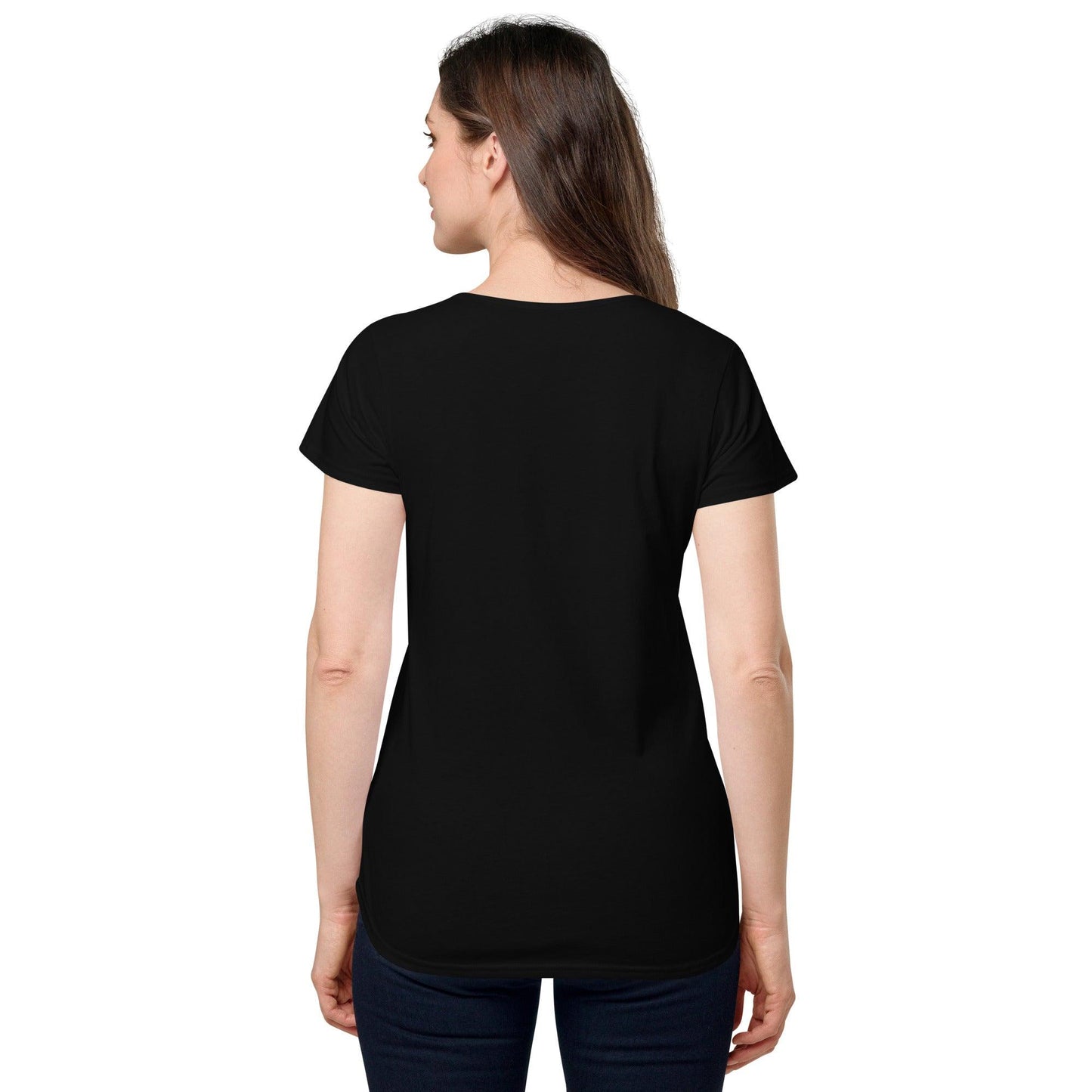 Women’s round neck tee with logo in 2 places - Lost Manly Shop