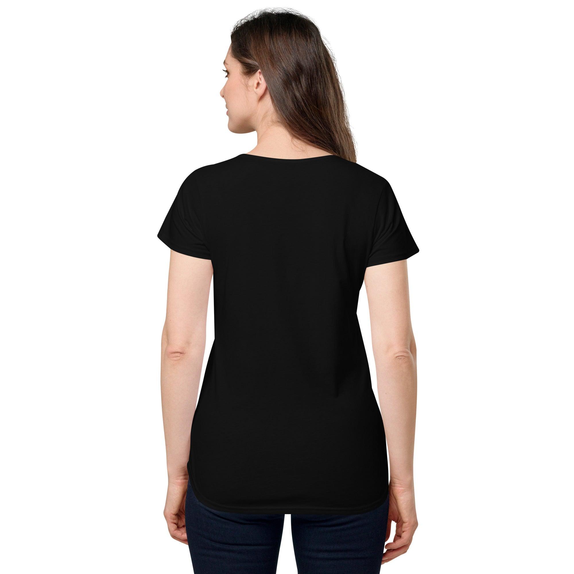 Women’s round neck tee with logo in 2 places - Lost Manly Shop