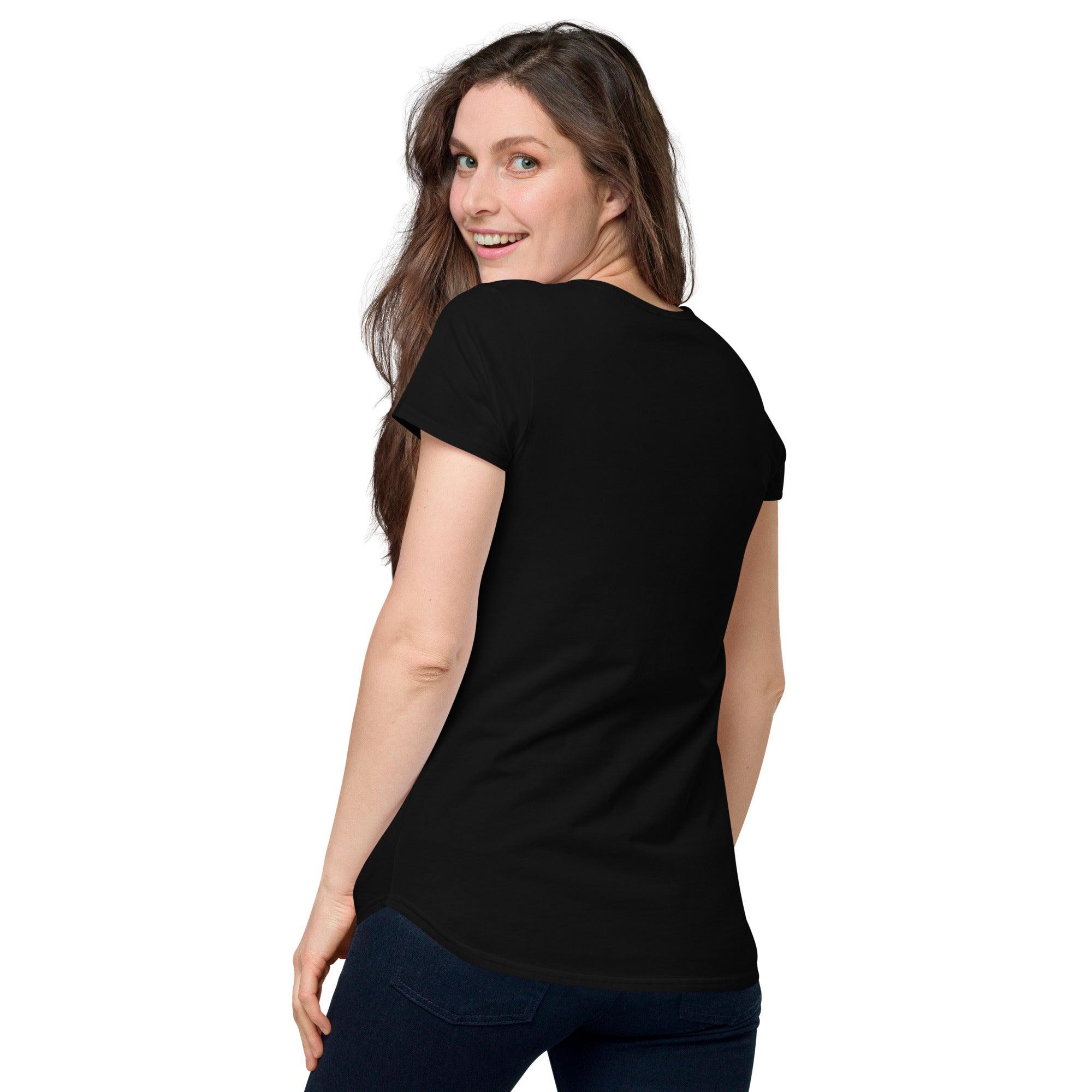 Women’s round neck tee with logo in 2 places - Lost Manly Shop