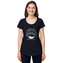Women’s round neck tee with logo in 2 places - Lost Manly Shop